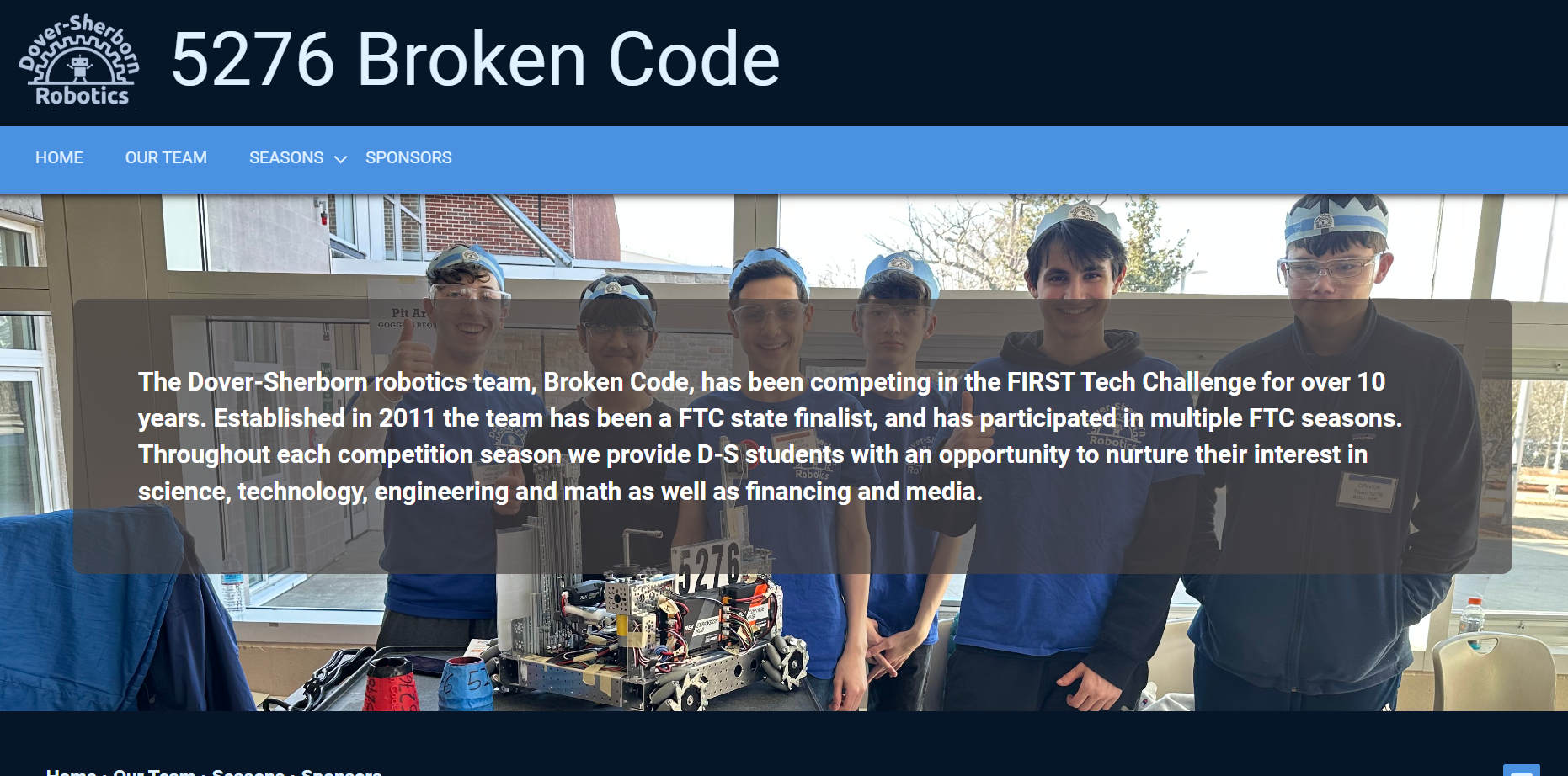 Robotics Website Cover